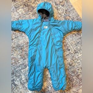 MEC Bundle Up Insulated Toddler Bunting Suit • Size 12 Months • Blue